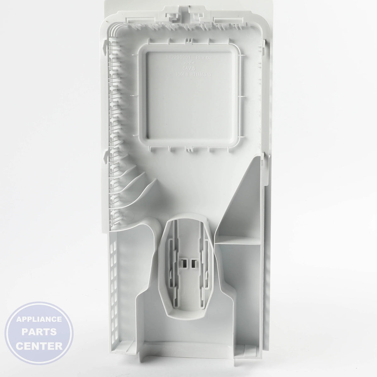 WCI FAN COVER & DAMPER 242294704 - Installation in specified model showing key mounting points