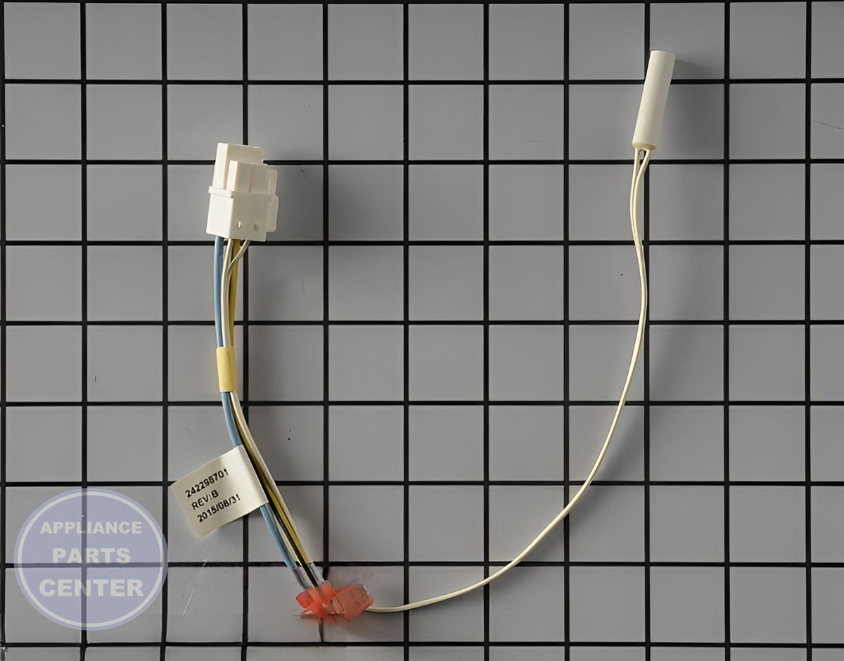 FRIGIDAIRE REFRIGERATOR HARNESS 242298701 - Main view showing wire, receptacle & connector for specific models