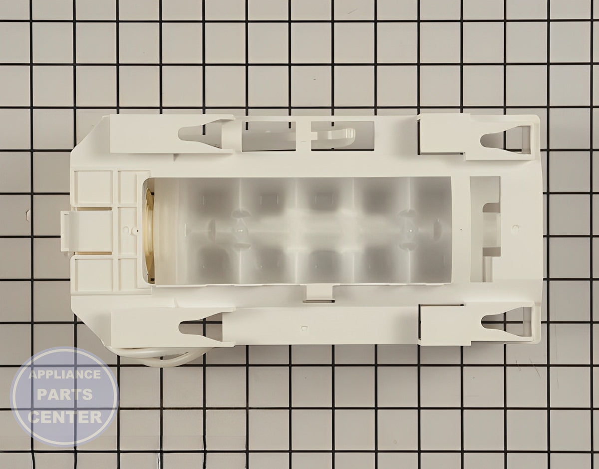 FRIGIDAIRE REFRIGERATOR ICE MAKER 243297613 - Side view with ice production specs