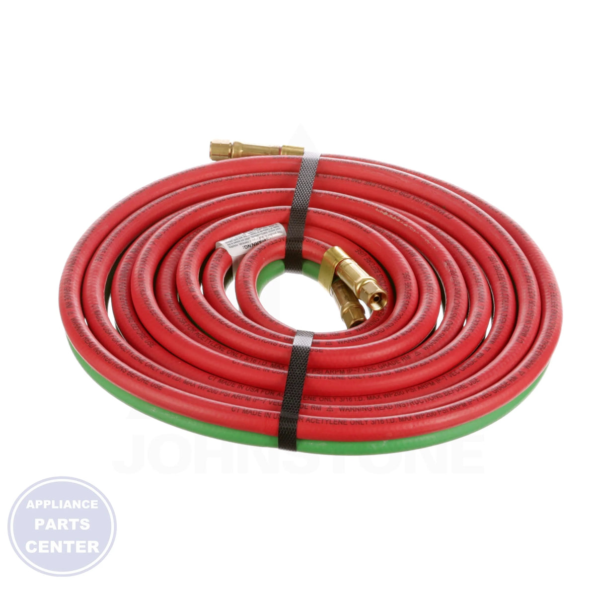 Oxy-Acetylene Twin Hose 252-03P - Side view with 3/16" fitting