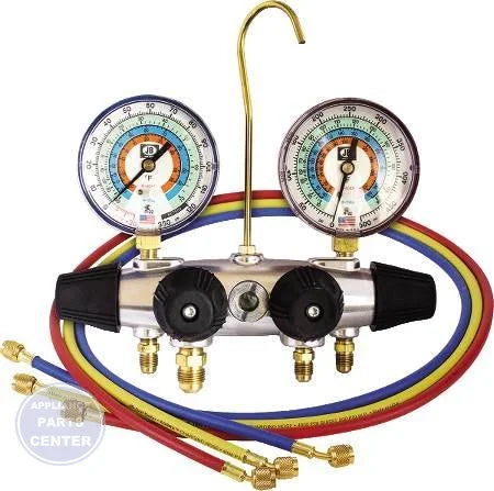 Zeppelin™ 25233 Manifold - Main view showing large 3-1/8' glow-in-the-dark gauges for H26-499 models