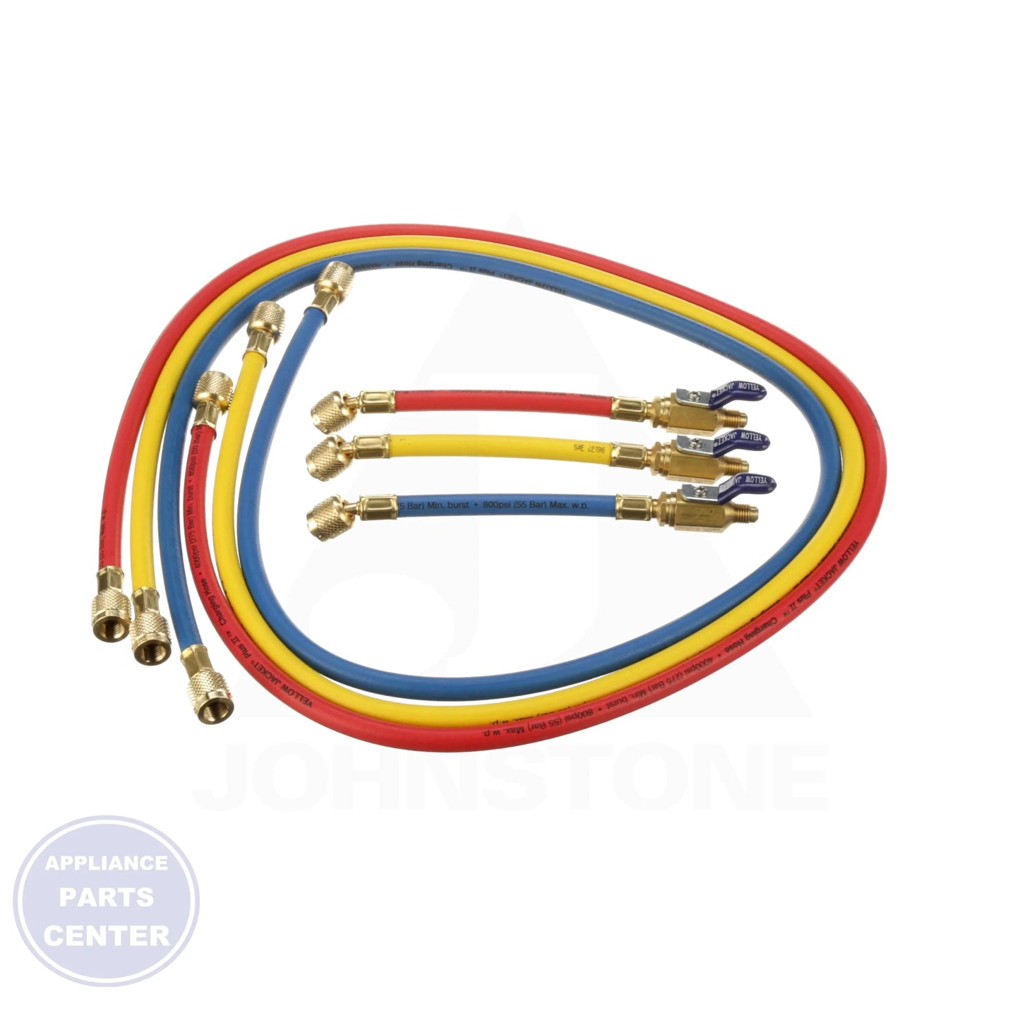 Charging Hose Set with FlexFlow 25985 - Detailed view of double barrier protection