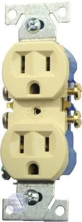 [Brand] General Duty Straight Blade Receptacle 270V - Main view showing E-Z ground strap for G31-867 models