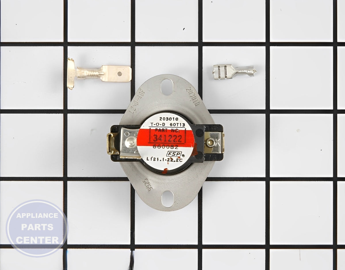 Whirlpool High Limit Thermostat 279052 - Main view showing precise temperature control for Kenmore Dryer