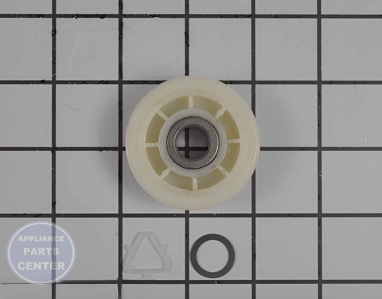 WHIRLPOOL DRYER IDLER PULLEY KIT 279640 - Main view showing smooth rotation for WPL Dryer