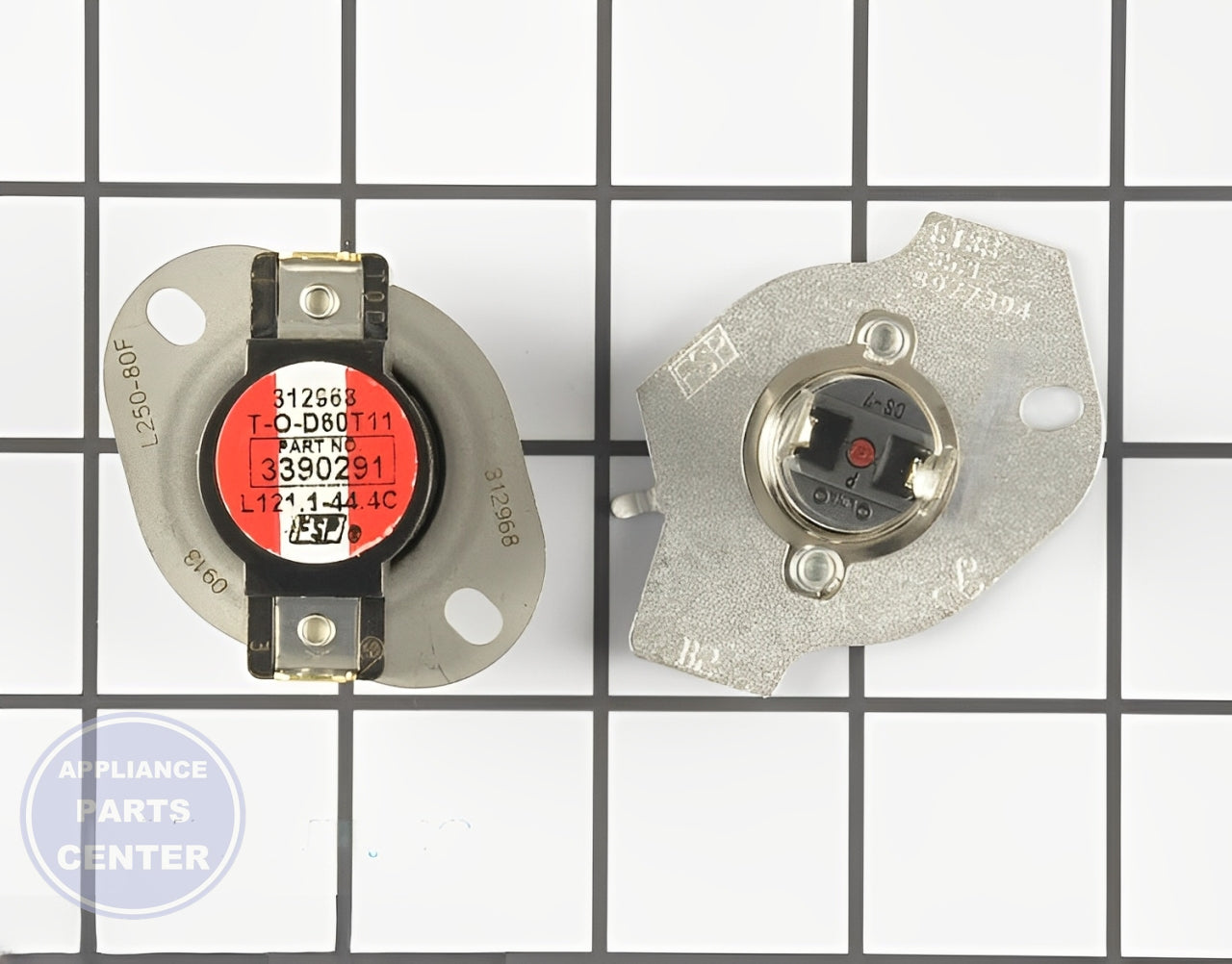WHIRLPOOL DRYER THERMAL CUT-OFF FUSE KIT 279769 - Main view showing safety features for various models