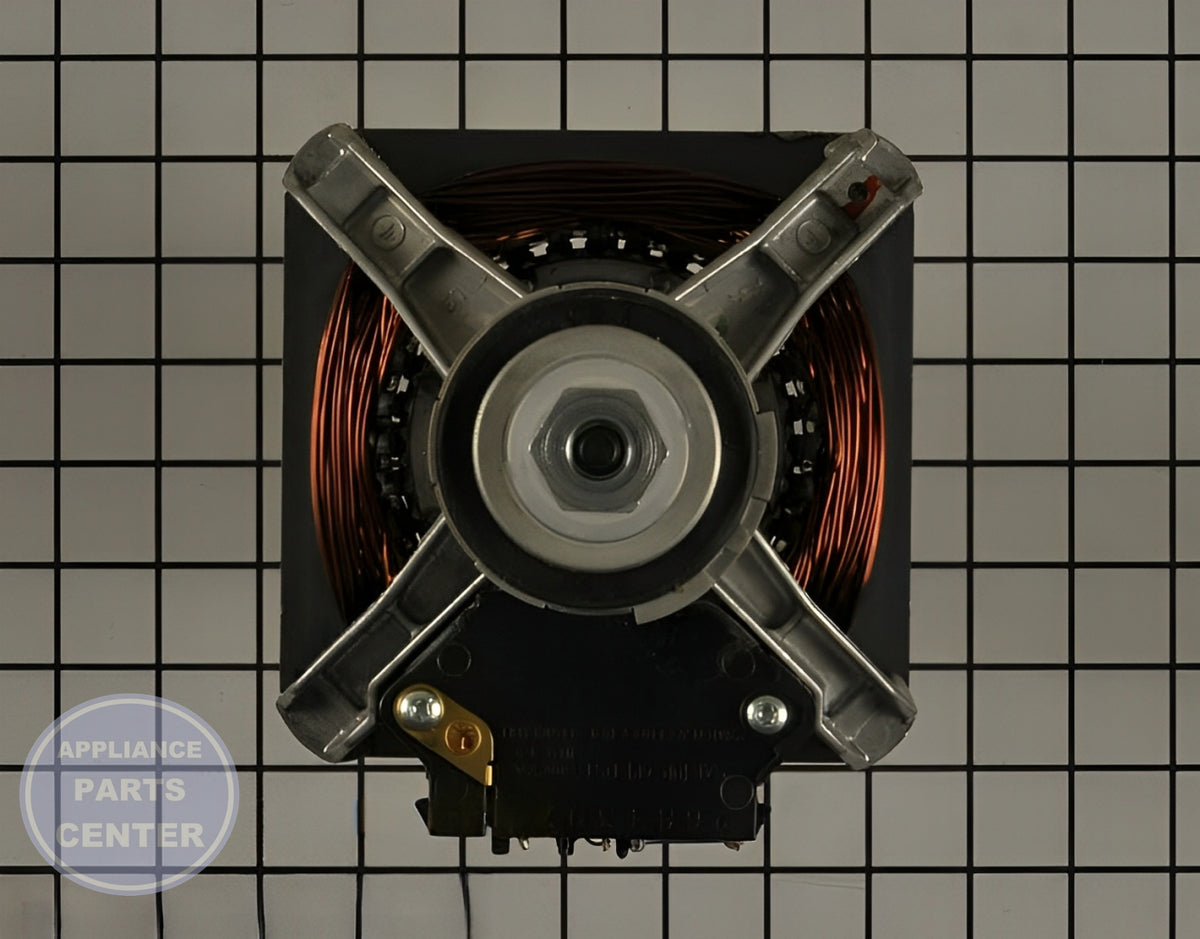 WHIRLPOOL DRYER DRIVE MOTOR 279827 - Detailed view of motor technical details