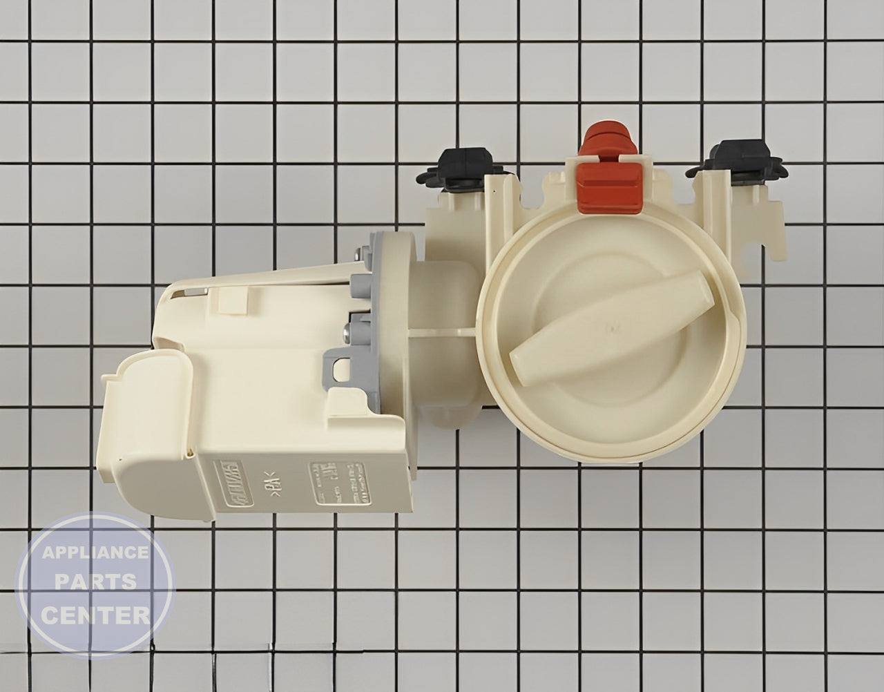 WHIRLPOOL WASHER ELECTRONIC WATER DRAIN PUMP 280187 - Installation in various models showing key mounting points
