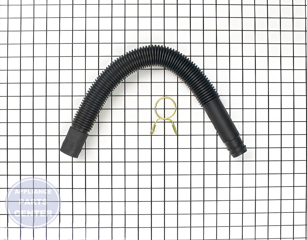 Whirlpool Drain Hose 285702 - Main view showing efficient water drainage for Whirlpool and Kenmore models