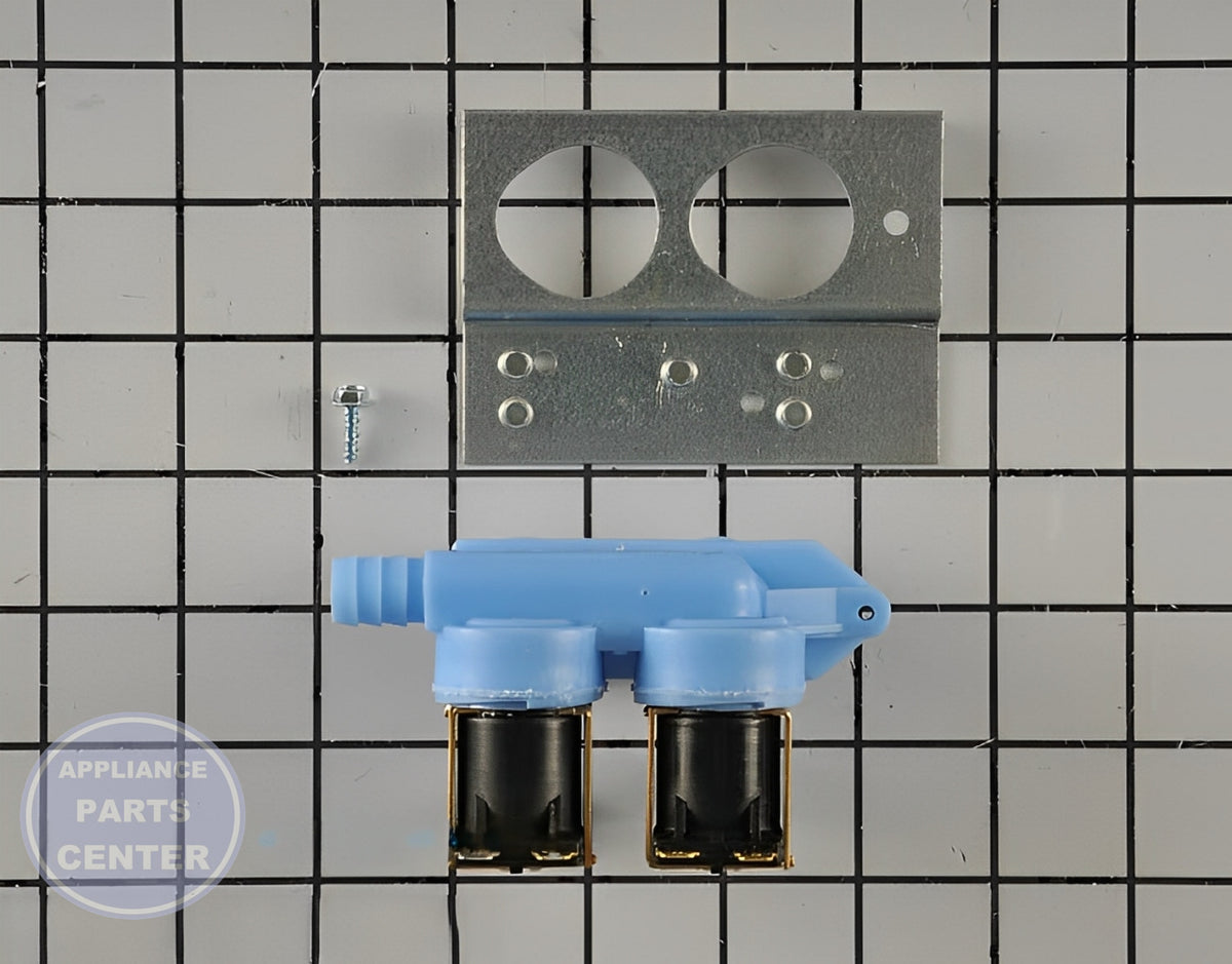 WHIRLPOOL WASHER WATER INLET VALVE 285805 - Main view showing valve & float assembly for various Whirlpool models