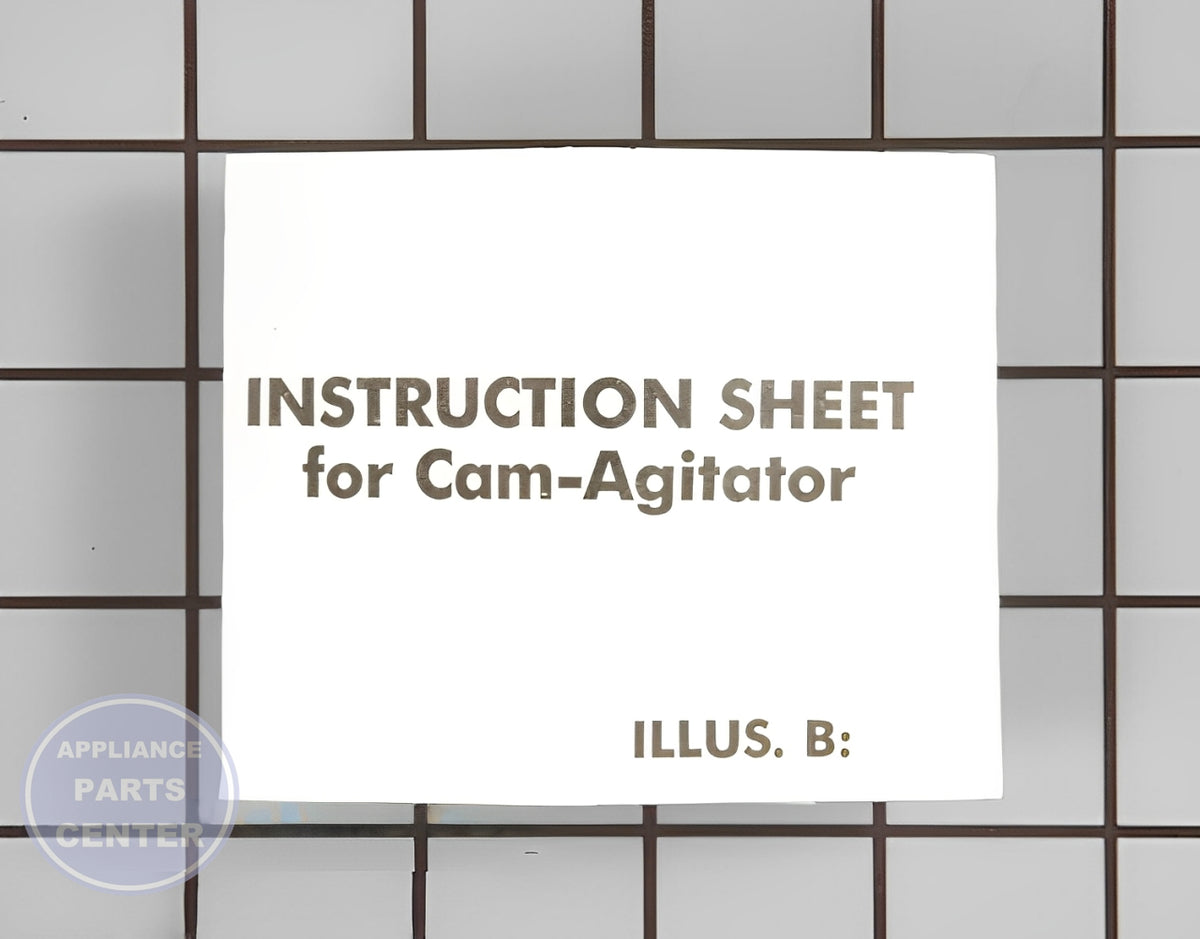 WHIRLPOOL WASHER AGITATOR CAM KIT 285809 - Detailed view of enhanced washing performance features