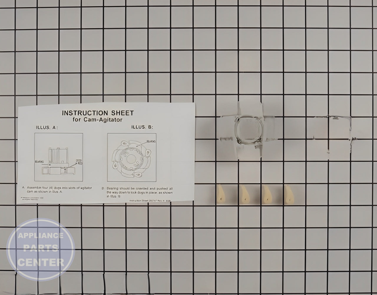 Whirlpool Washer Agitator Cam Kit 285809 - Main view showing enhanced washing action for WPL Washing Machine
