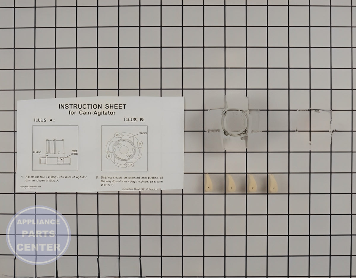 Whirlpool Washer Agitator Cam Kit 285809 - Main view showing enhanced washing action for WPL Washing Machine