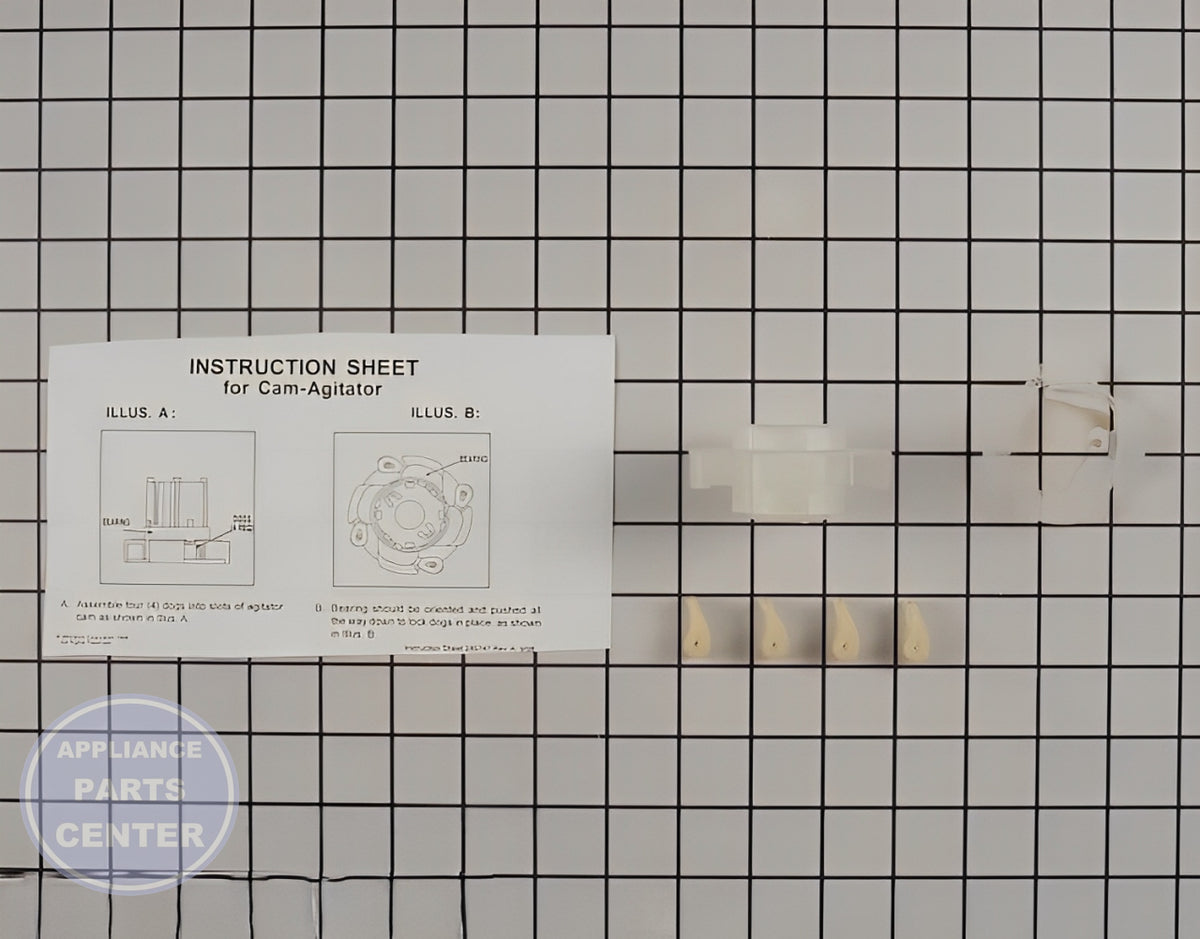 WHIRLPOOL WASHER AGITATOR CAM KIT 285809 - Side view with improved durability specs