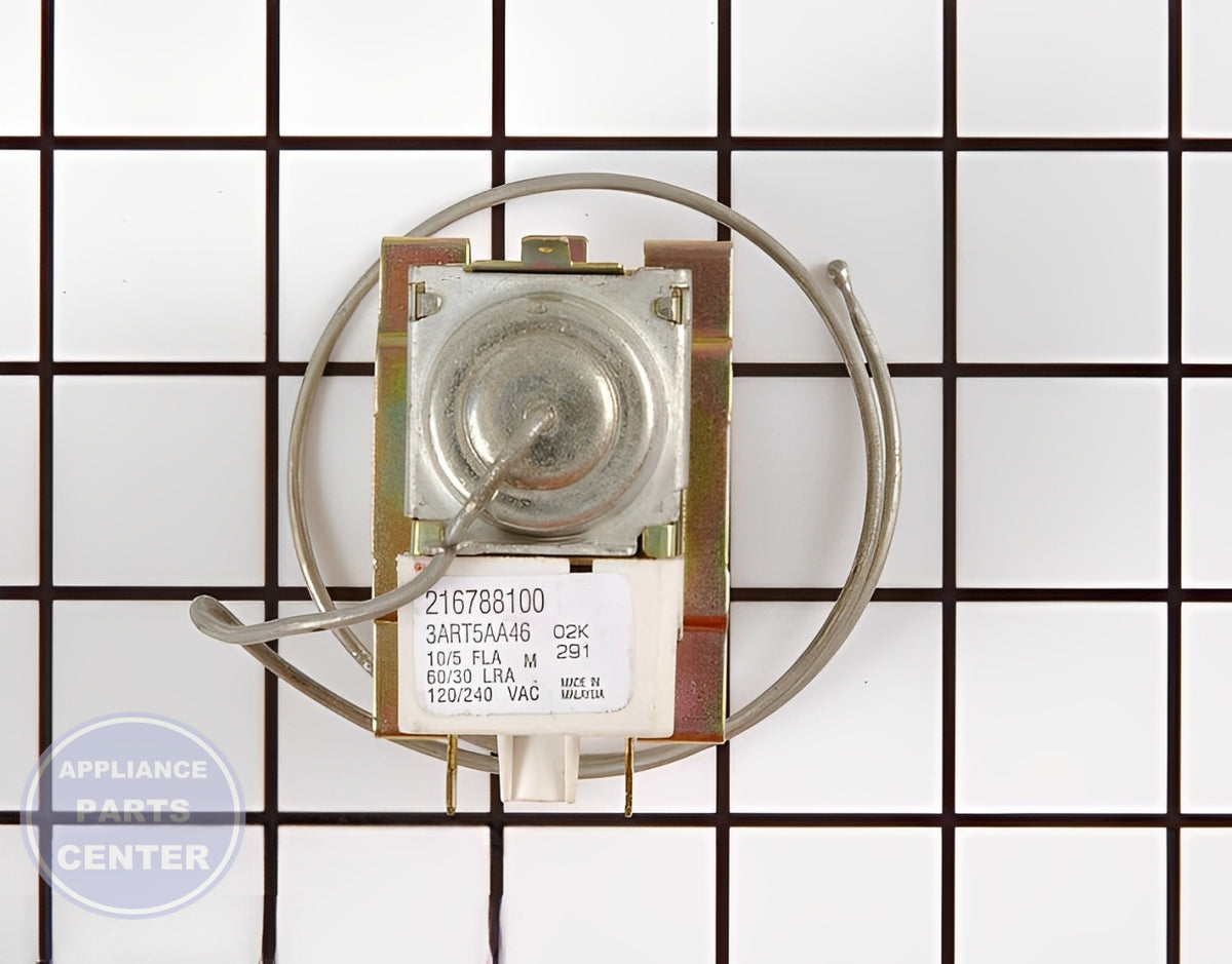 FRIGIDAIRE REFRIGERATOR THERMOSTAT TEMPERATURE CONTROL 297216004 - Detailed view of precise temperature regulation