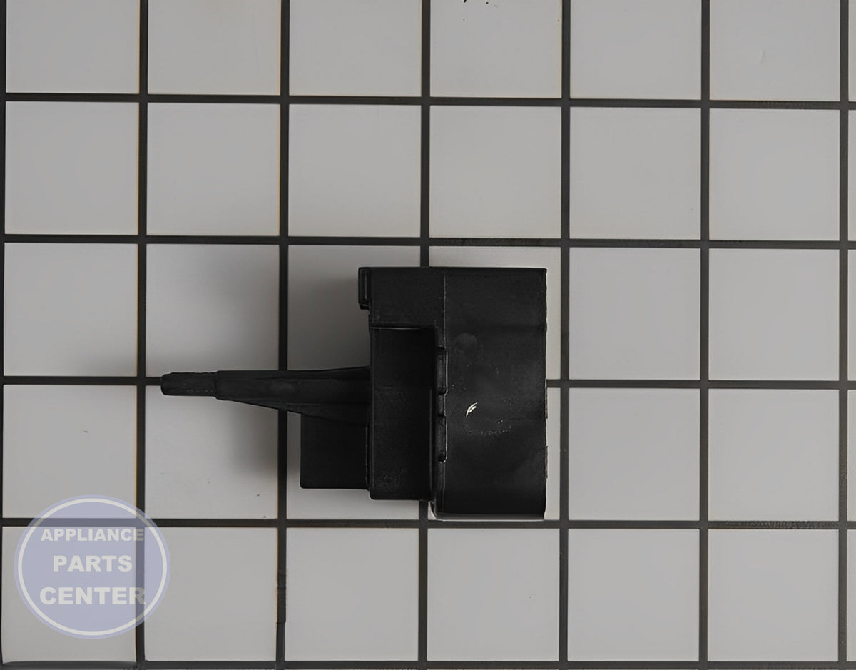 FRIGIDAIRE REFRIGERATOR START RELAY 297259515 - Side view with specific measurements