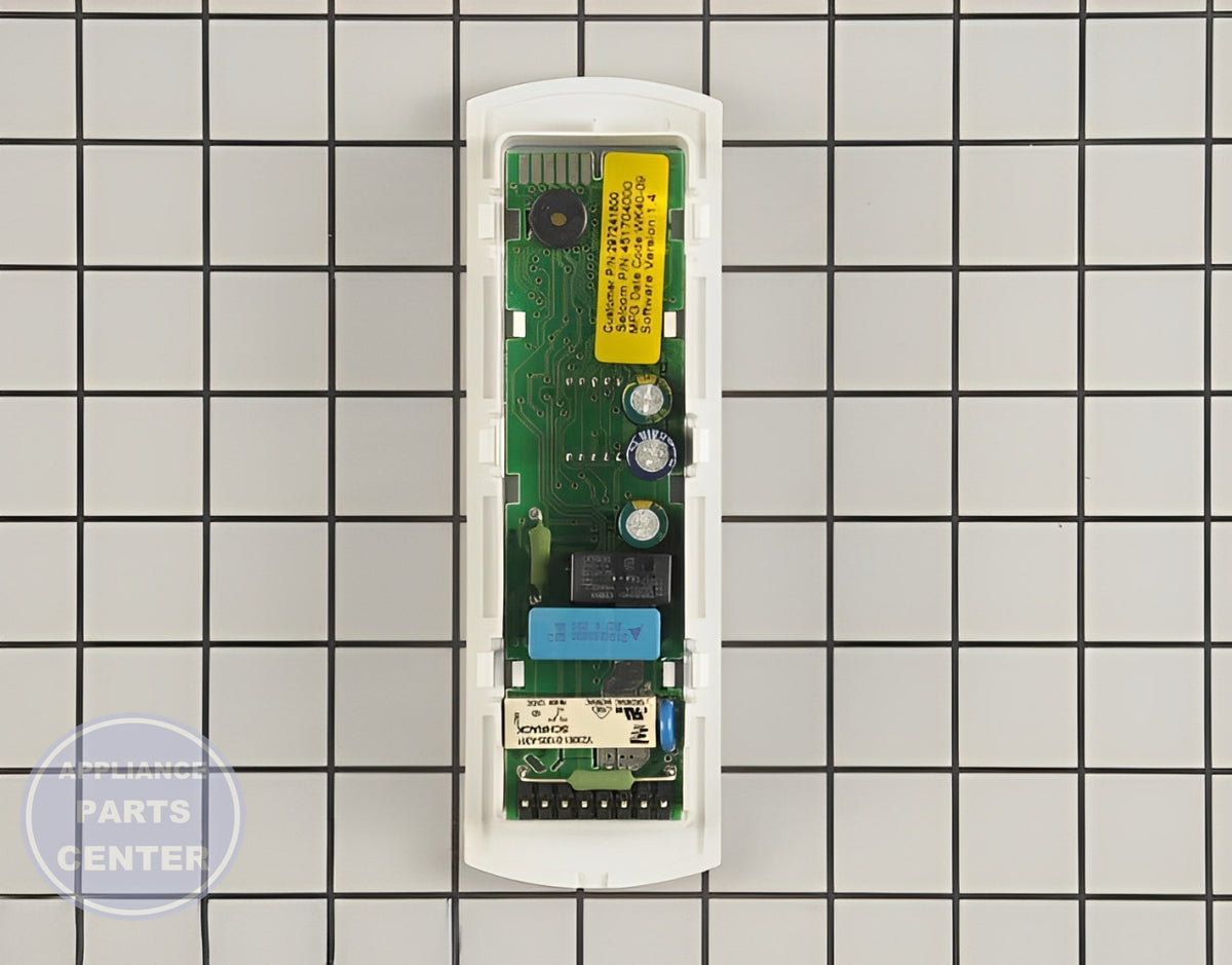 FRIGIDAIRE FREEZER USER CONTROL DISPLAY BOARD ASSEMBLY 297370600 - Side view with precise temperature specs