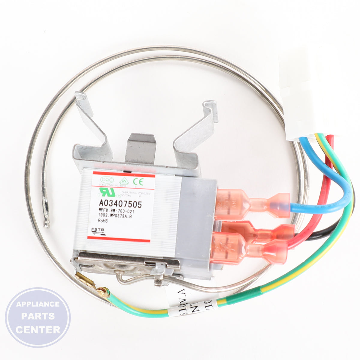 THERMOSTAT 297415203 - Detailed view of temperature control specifications