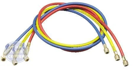 [Brand] Plus II Charging Hose Kit with Ball Valve 29983 - Main view showing compact ball valve for precise refrigerant handling