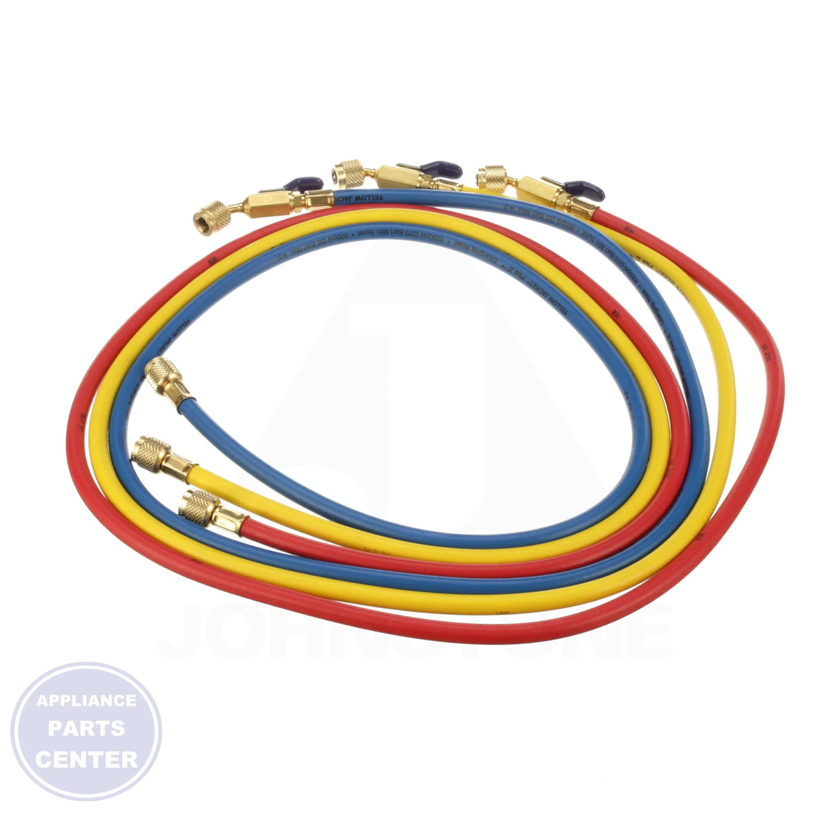 6' Plus II Charging Hose Kit with Ball Valve 29986 - Side view with 4,000 PSI burst pressure specs
