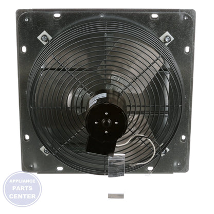 Direct Drive Axial Shutter Fans 2SHE1221 - Side view with 12' propeller and 800 CFM specifications