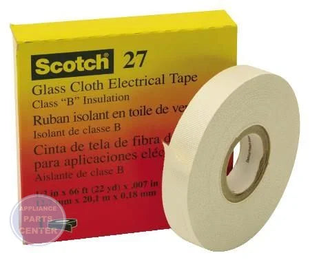 Scotch 27 Glass Cloth Tape 27-1/2X66 - Main view showing high-temperature insulation for various models