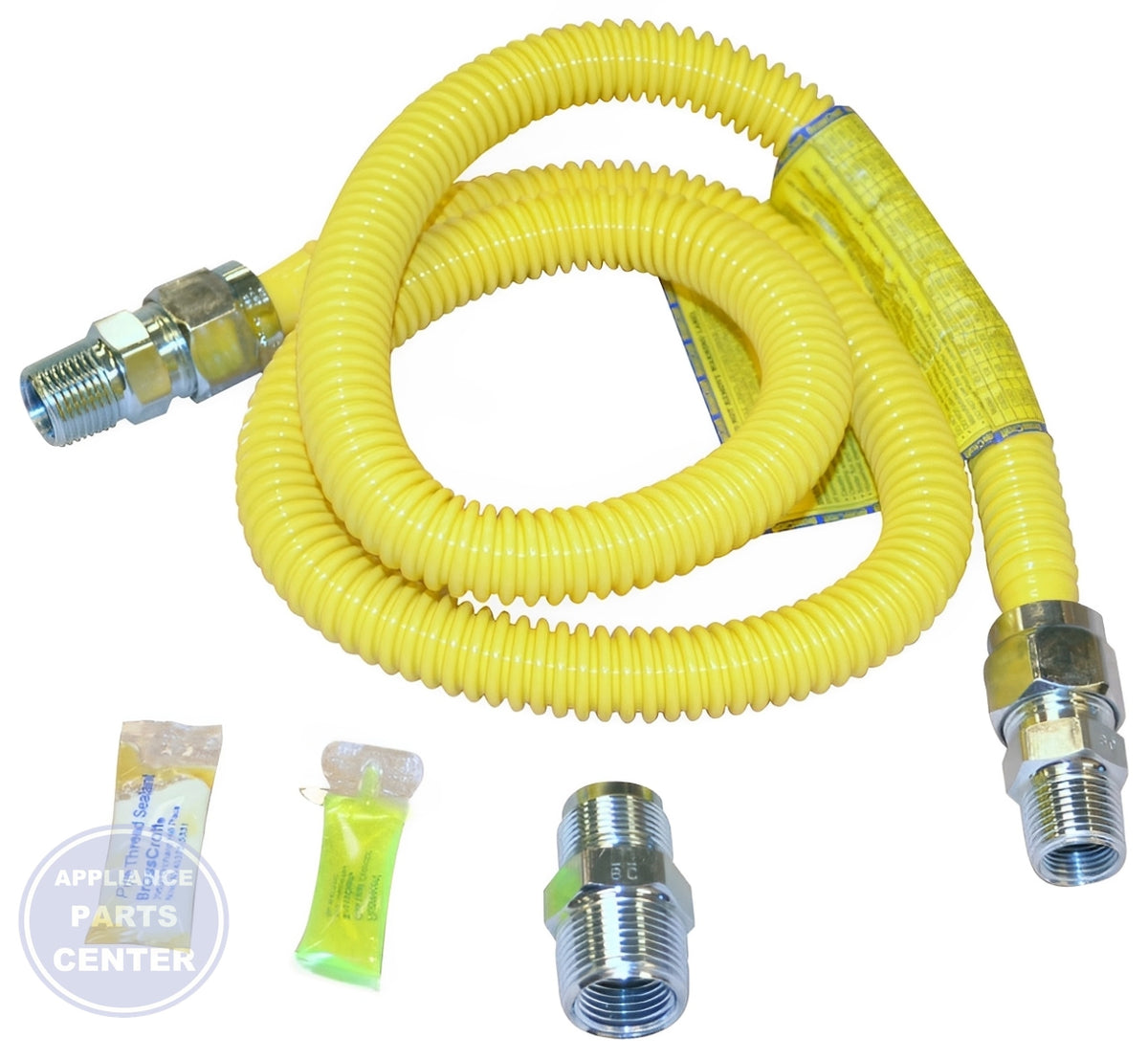 WHIRLPOOL RANGE GAS FLEX CONNECTOR KIT 30-48KITRC - Detailed view of high-quality material