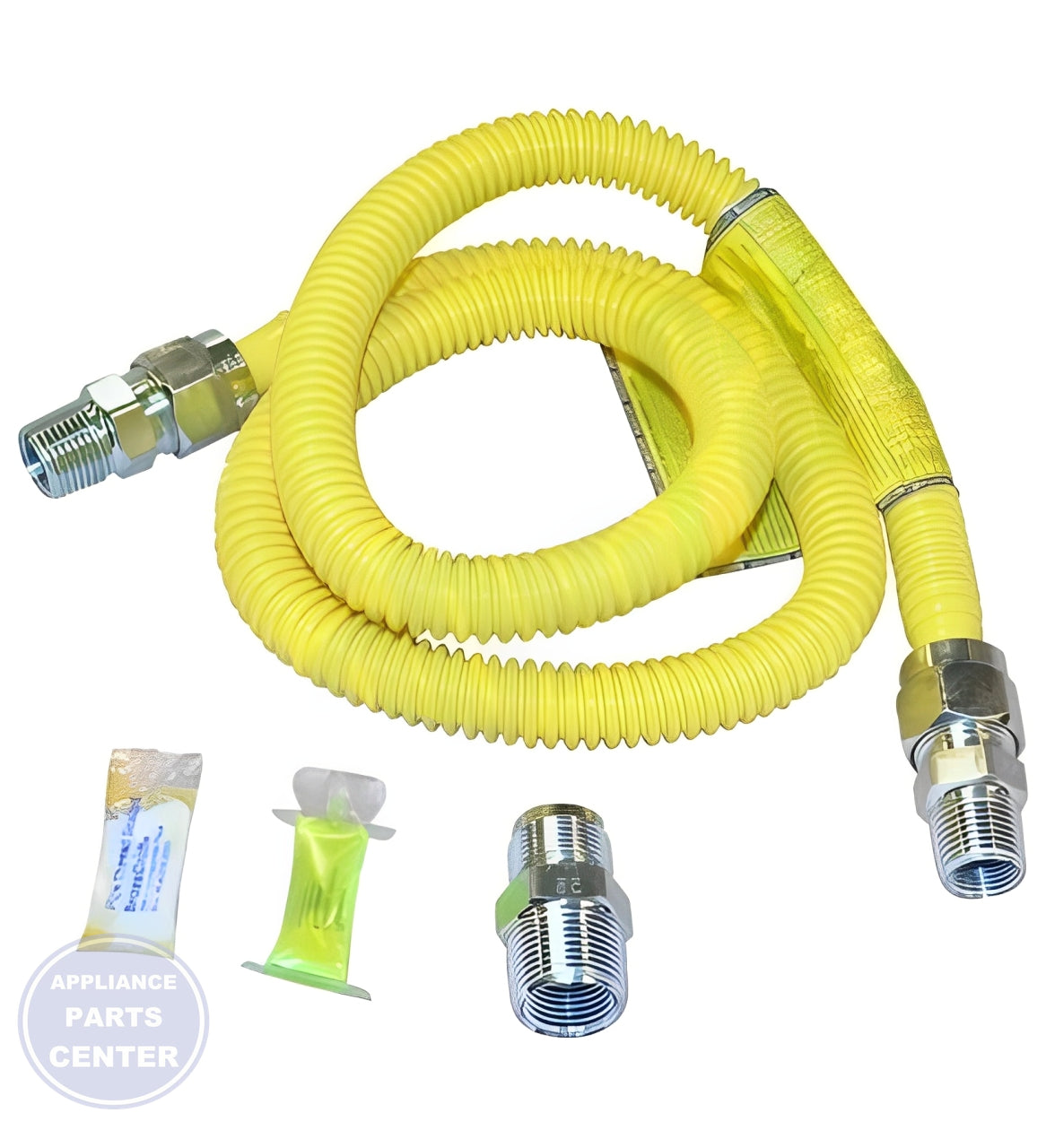 WHIRLPOOL RANGE GAS FLEX CONNECTOR KIT 30-48KITRC - Main view showing durable construction for specific Whirlpool models