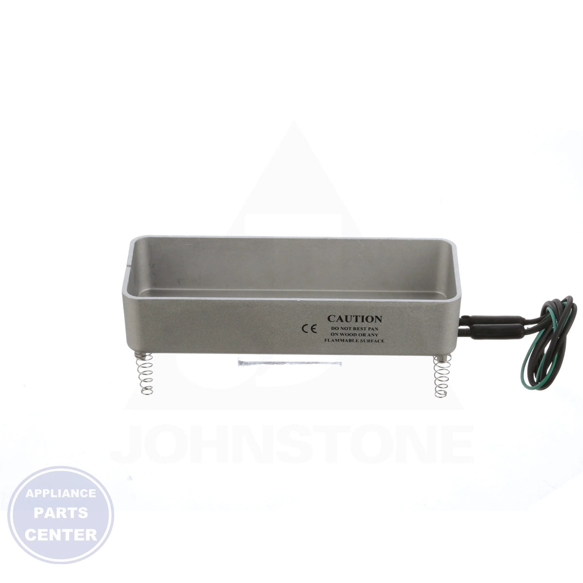 Condensate Drain Pan 30-OS - Side view with 2-7/8" height, 10" length, and 4" width