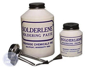 Solderlene Low Temperature Paste Flux 30004 - Main view showing efficient flux application for copper and steel soldering