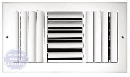 [Brand] Curved Blade Sidewall / Ceiling Register 303M10X06 - Main view showing adjustable curved blades for [Specific Brand models]