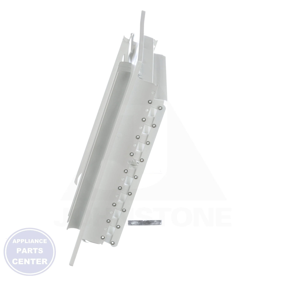 Curved Blade Sidewall / Ceiling Register 303M12X12 - Detailed view of steel adjustable curved blades
