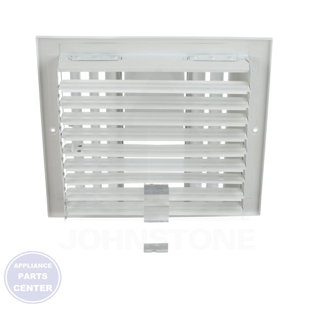 Curved Blade Sidewall / Ceiling Register 303M12X12 - Side view with 12" x 12" dimensions