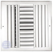 [Brand] Curved Blade Sidewall / Ceiling Register 304M14X14 - Main view showing adjustable curved blades for L88-644 model