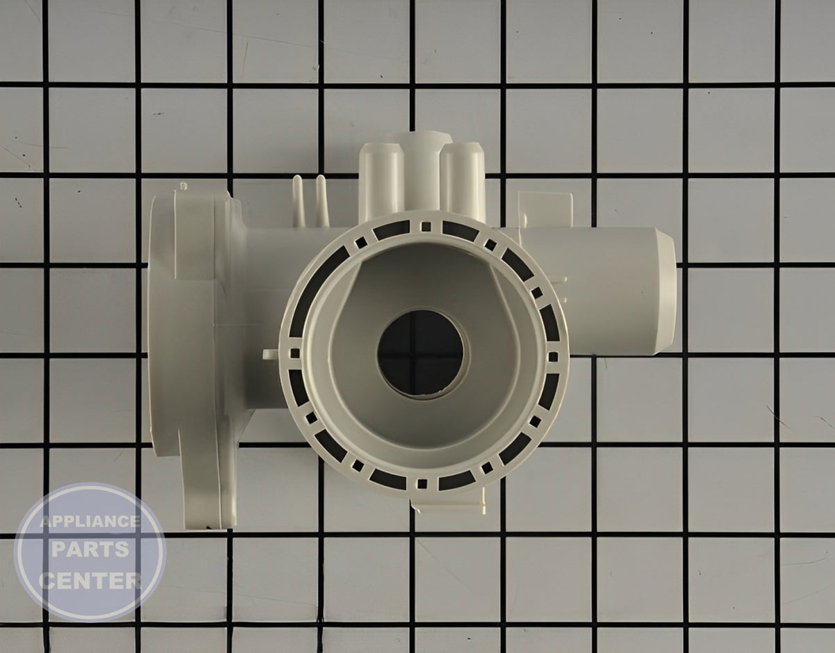 LG WASHER PUMP CASING 3108ER1001E - Main view showing efficient water drainage for LG washing machines