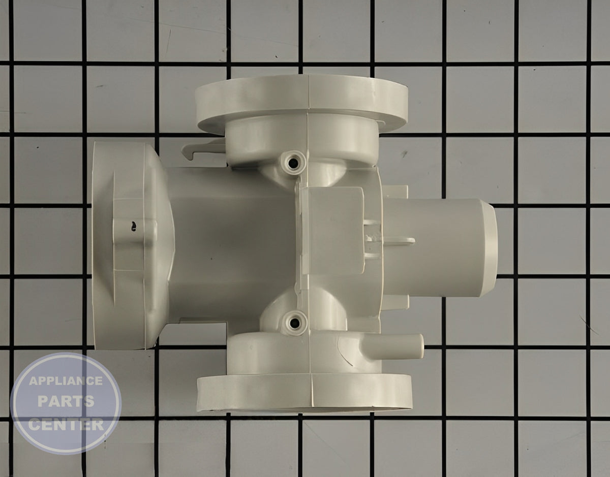 LG WASHER PUMP CASING 3108ER1001E - Installation in LG model showing key mounting points