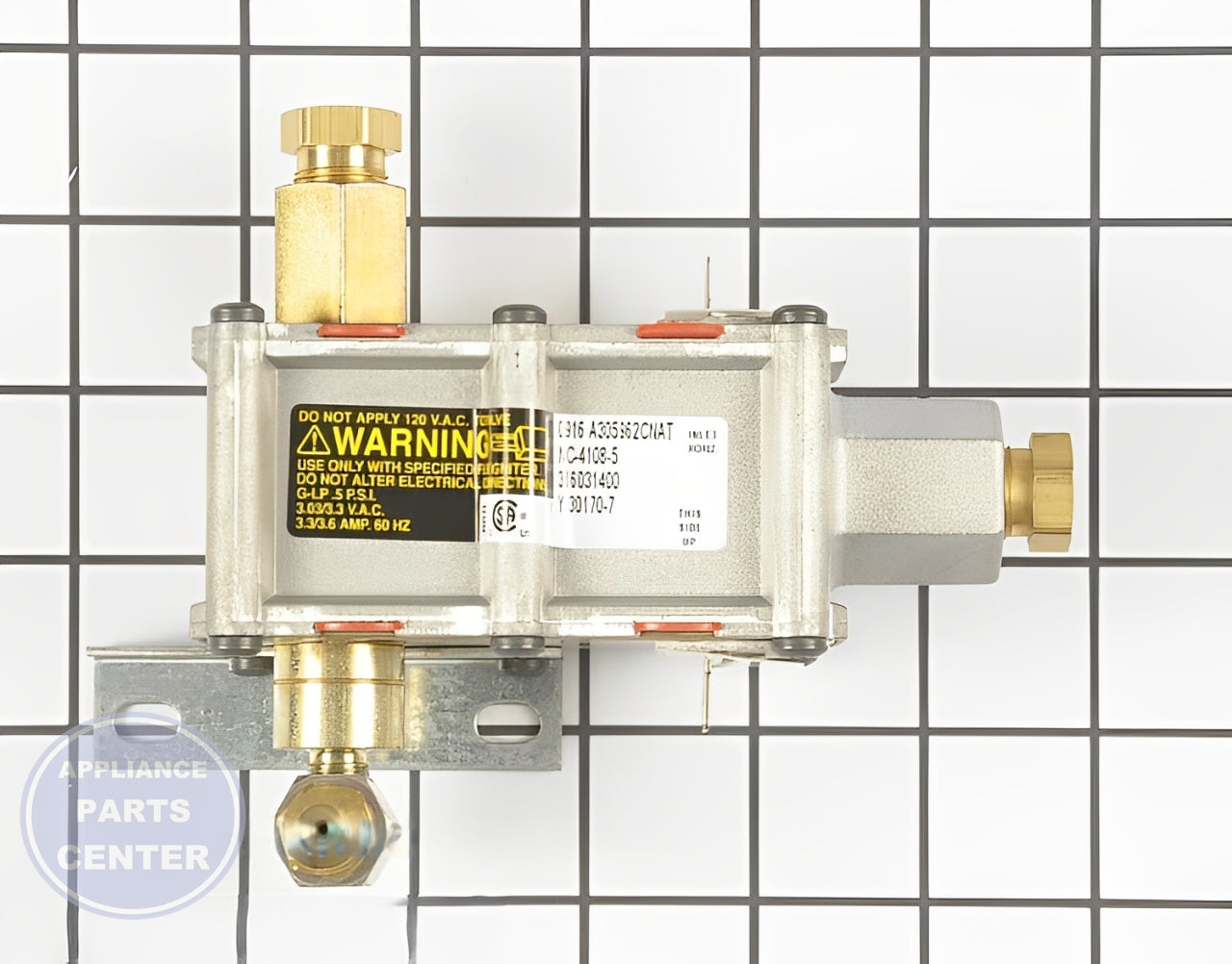 WCI VALVE 316031400 - Main view showing gas flow control for specific models