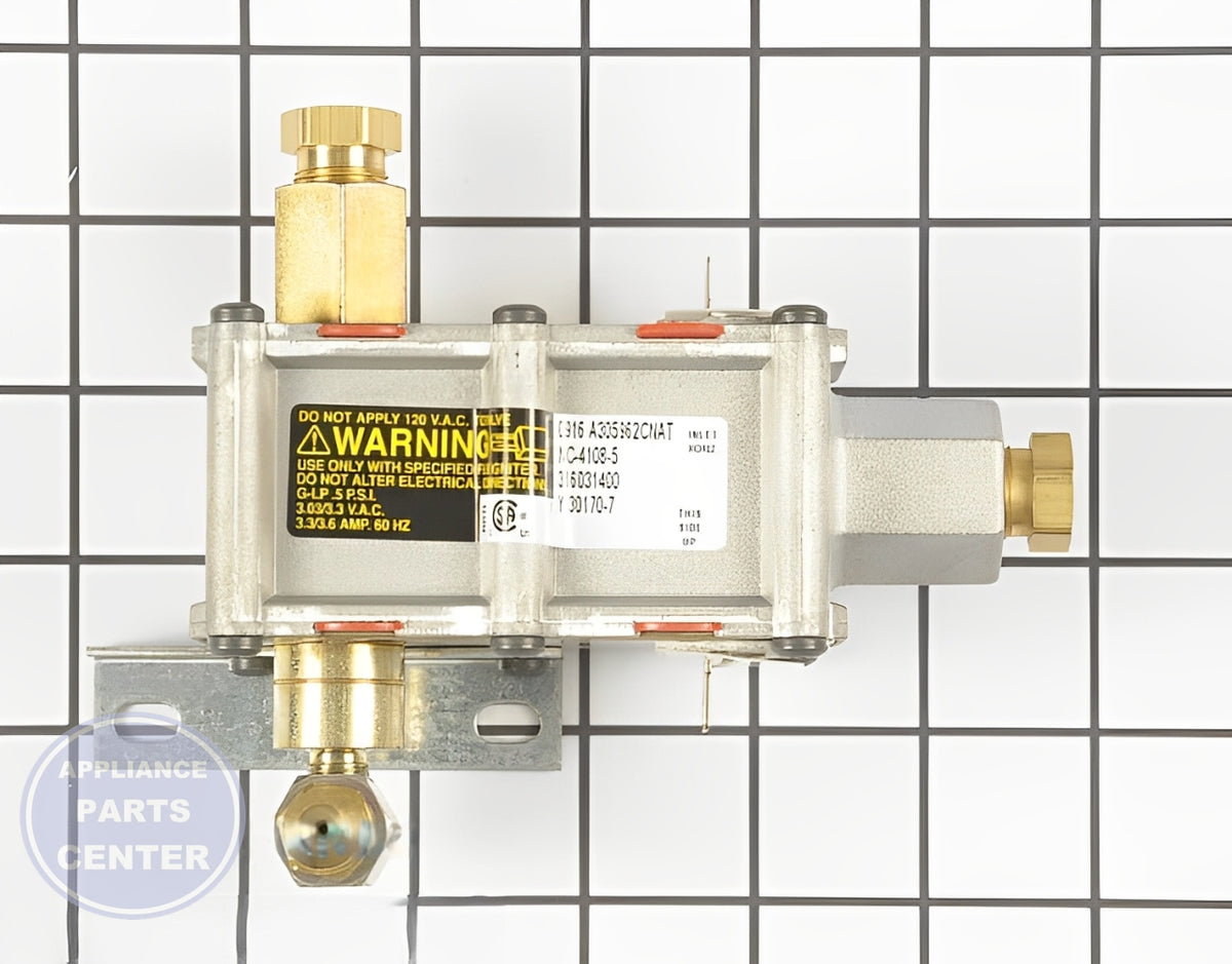 WCI VALVE 316031400 - Main view showing gas flow control for specific models