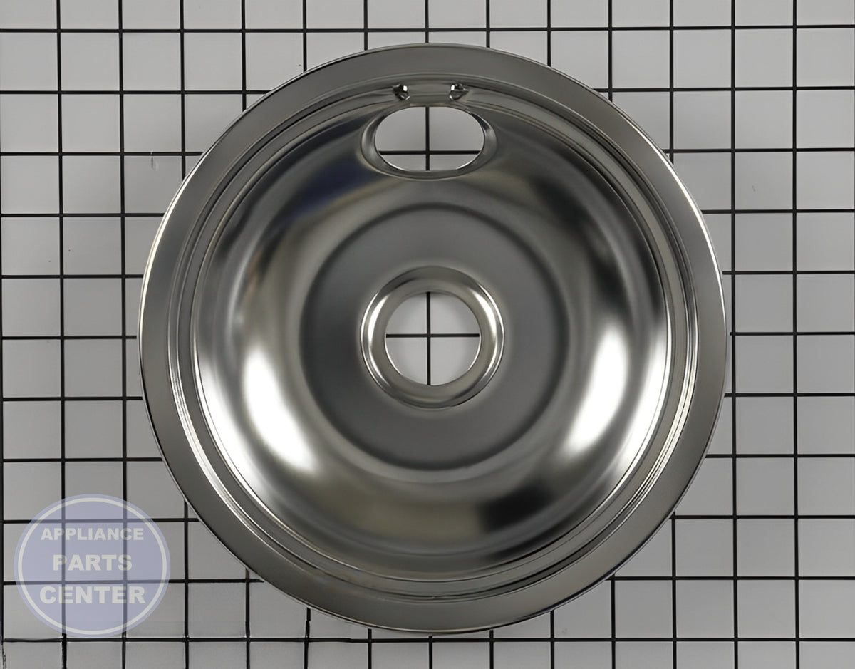 FRIGIDAIRE OVEN RANGE CHROME 8" DRIP BOW - Main view showing chrome finish for various models