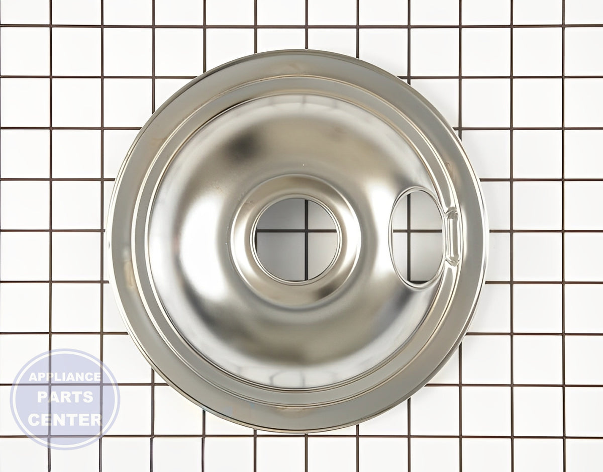 FRIGIDAIRE OVEN RANGE CHROME 6" DRIP BOWL 316048414 - Detailed view of durable construction