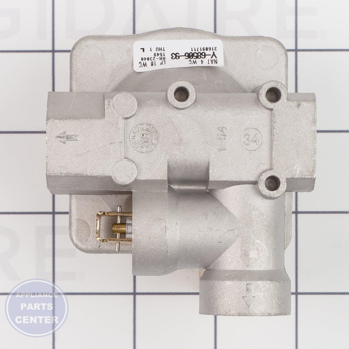 WCI REGULATOR 316091711 - Installation in 7316416705 showing key mounting points