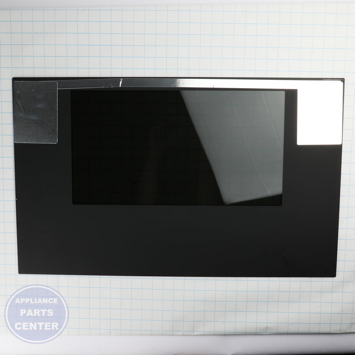 WCI GLASS ASSEMBLY 316355501 - Installation in specific model showing key mounting points