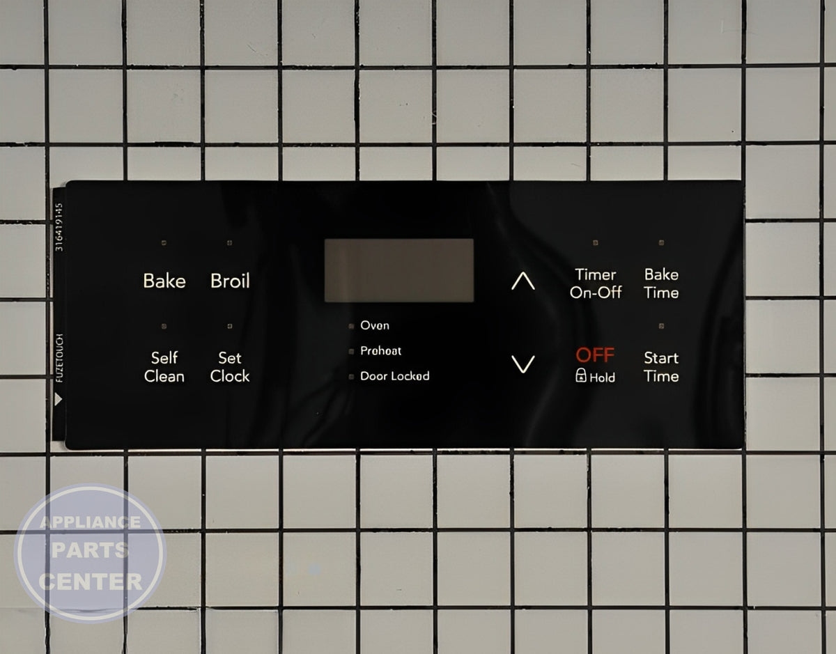 FRIGIDAIRE OVEN OVERLAY 316419145 - Main view showing touchpad functionality for WCI Range/Stove/Oven models