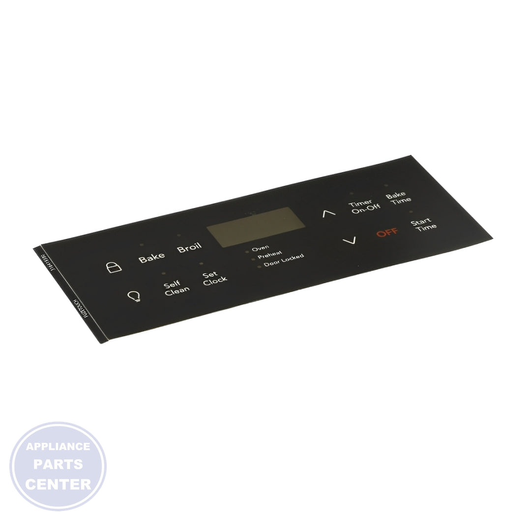 Oven Black Range Overlay 316419380 - Side view with precise measurements