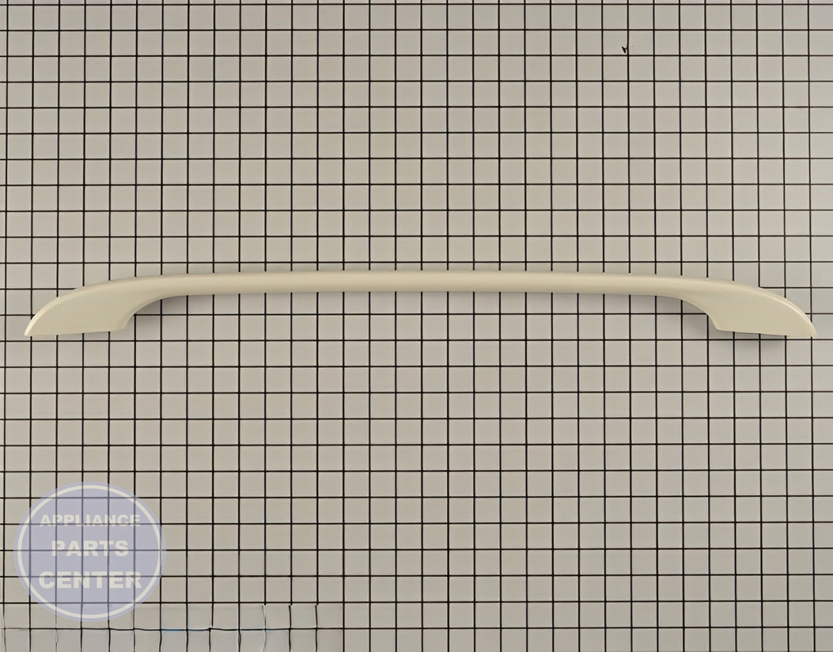 FRIGIDAIRE OVEN RANGE BISQUE DOOR HANDLE 316443602 - Main view showing ergonomic grip for FRIGIDAIRE models