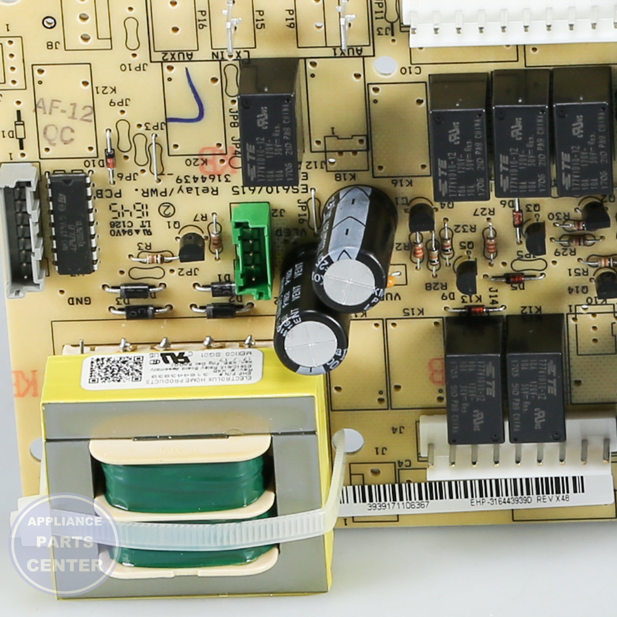 WCI BOARD 316443939 - Main view showing compatibility for WCI models