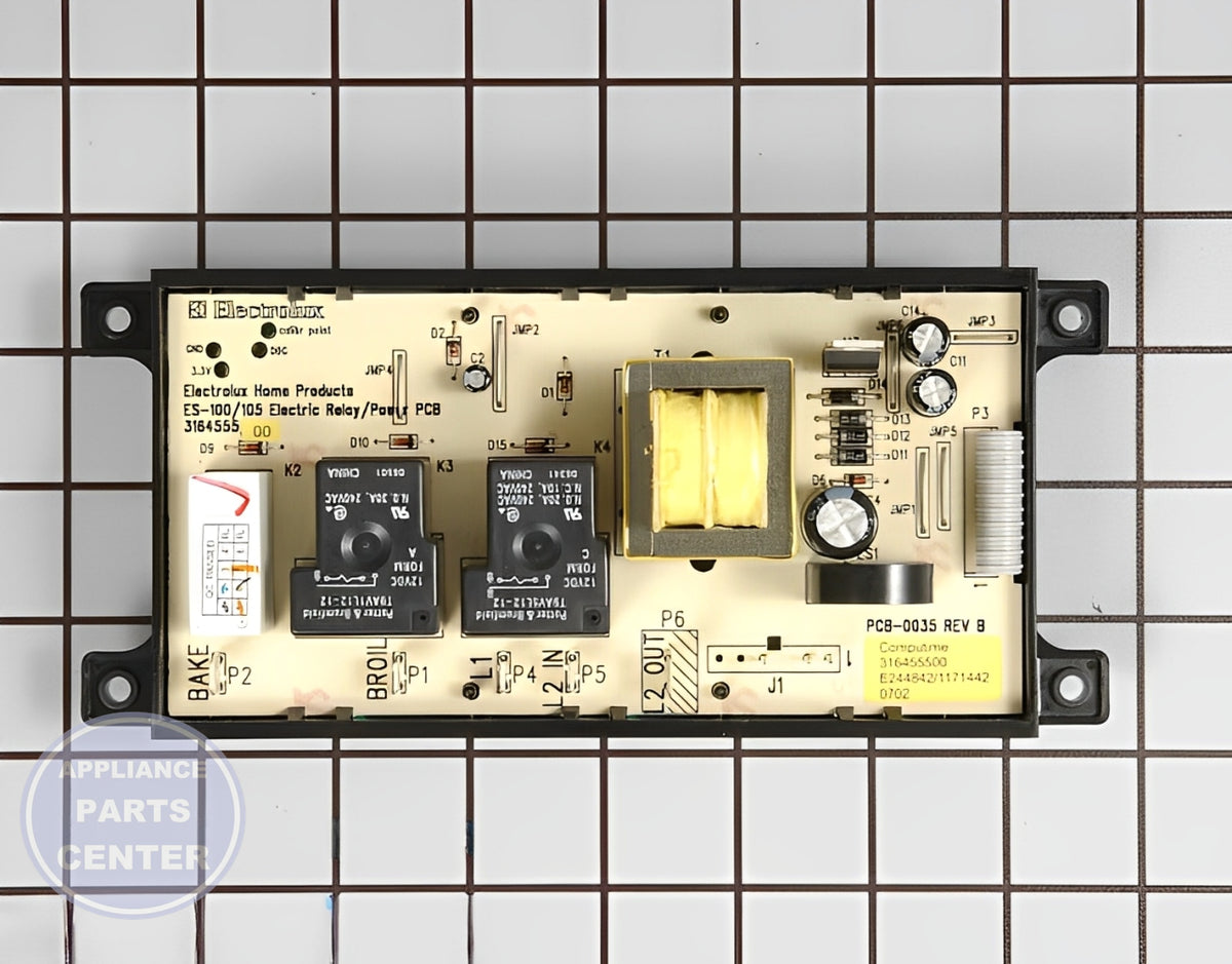 FRIGIDAIRE OVEN ELECTRONIC CLOCK TIMER 316455420 - Detailed view of circuit board and timer specs