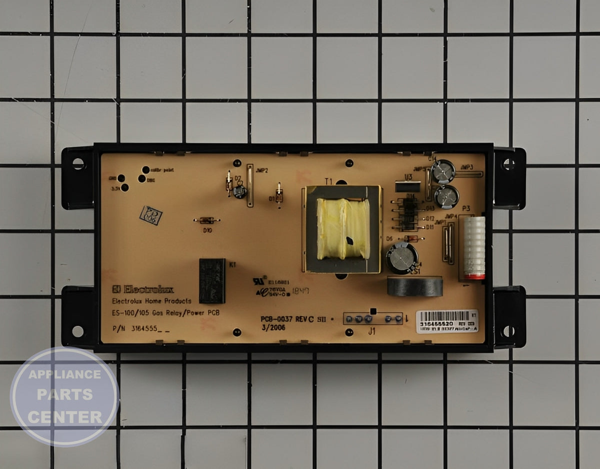 FRIGIDAIRE OVEN TIMER CLOCK 316455430 - Side view with high-quality circuit board and timer