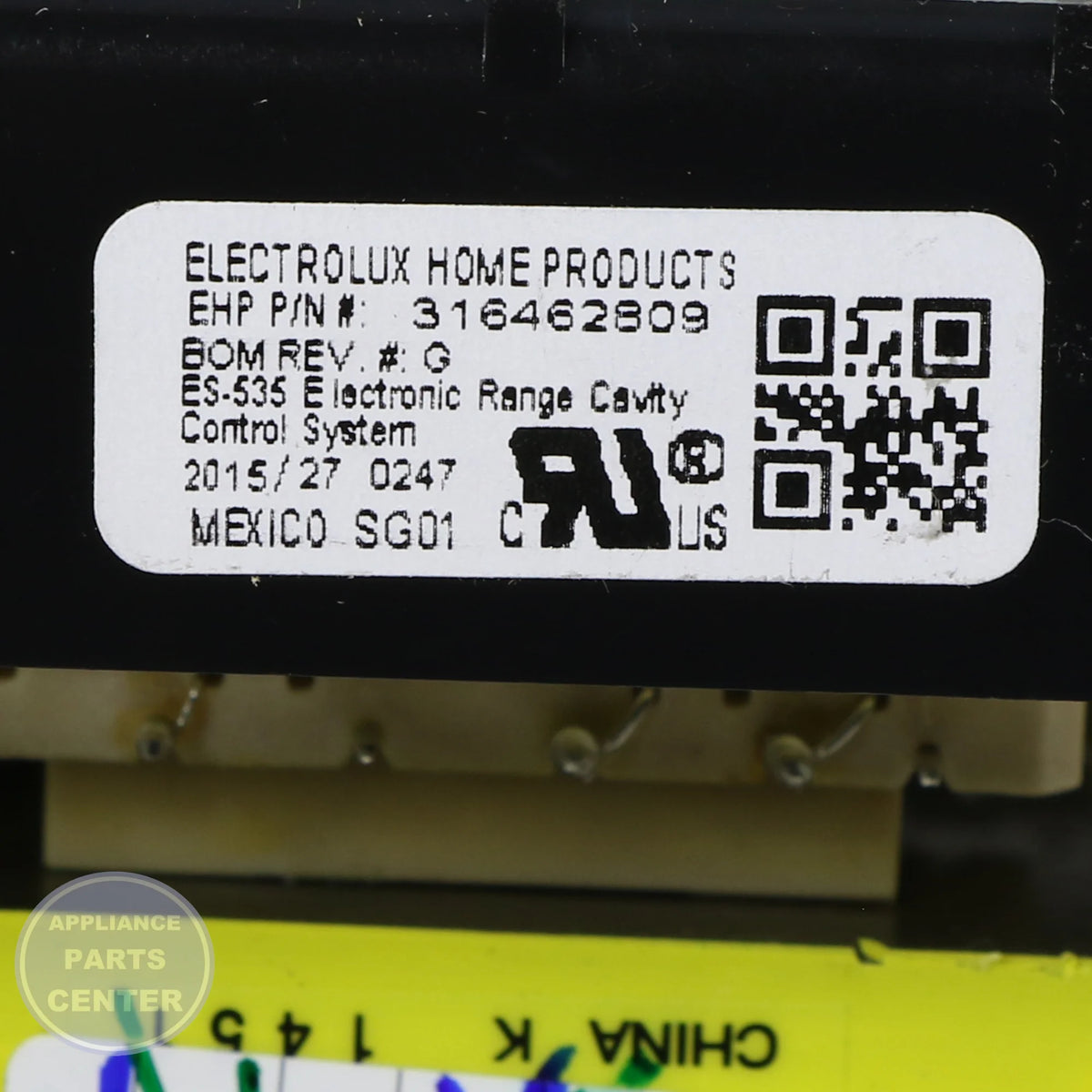 [WCI CONTROLLER 316462809] - Installation in [specific model] showing key mounting points