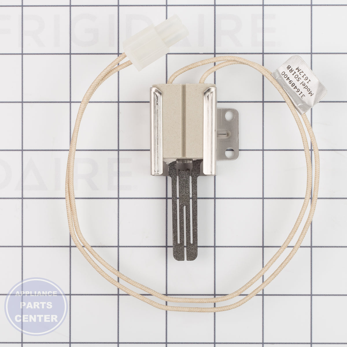 WCI IGNITOR 316489400 - Installation in frigidaire model showing key mounting points